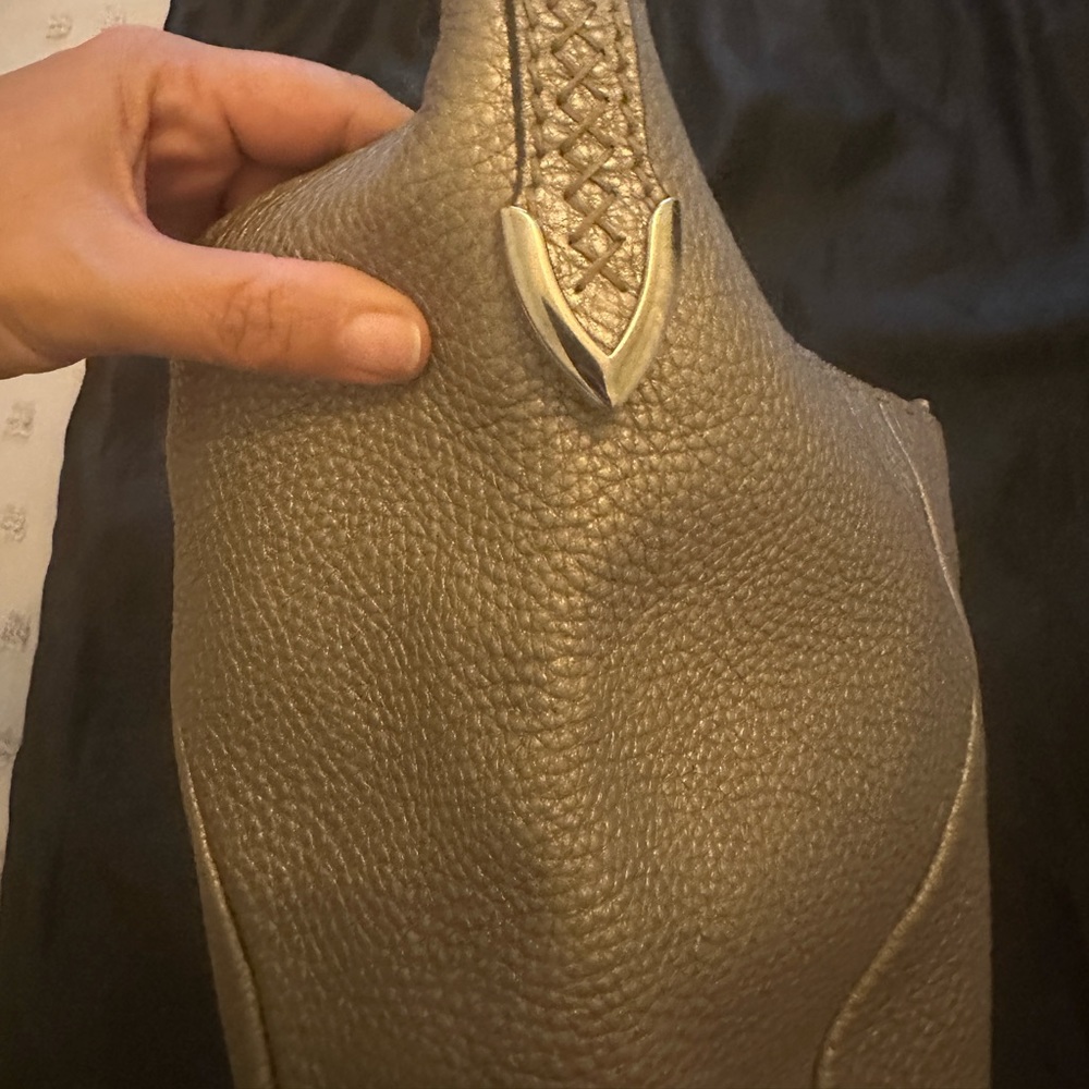 Fendi Metallic Silver Leather Hobo - Picture 9 of 16